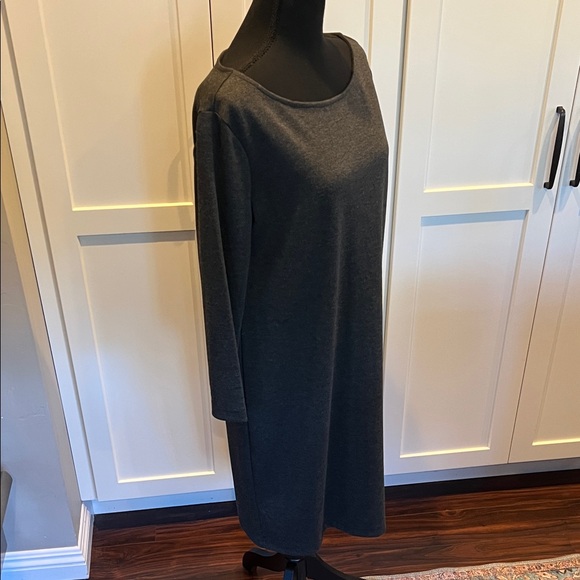 GAP Gap Charcoal Long Sleeve Dress Size L - Picture 7 of 7